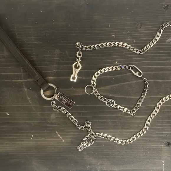 Gucci dog collar and leash - Picture 1 of 4